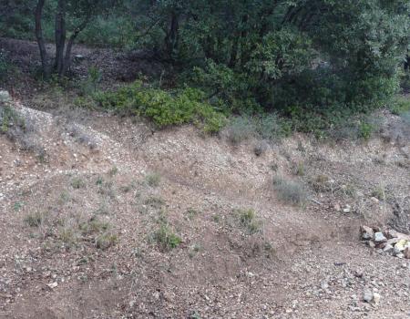 départ du sentier vers le château ,à gauche;500m après le parking