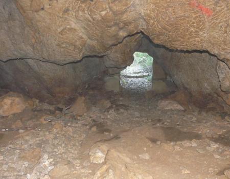 la sortie par la grotte de la Roquette