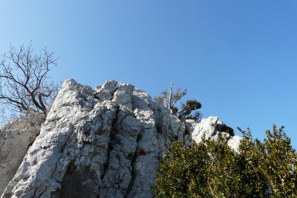 petits pas d'escalade - arête ouest pic st Loup