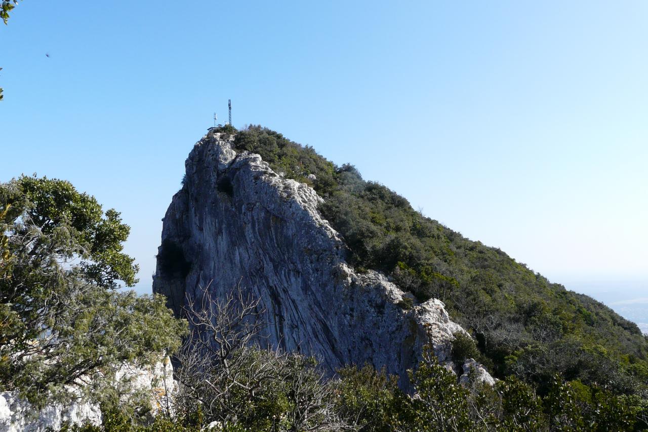 Pic st loup vu depuis l' ascension par la crête Est