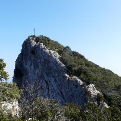 Pic st loup vu depuis l' ascension par la crête Est