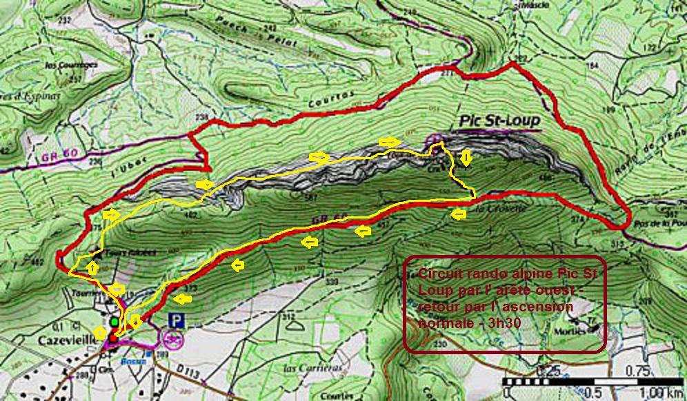 Écrivain téméraire support randonnee pic saint loup coloration Galet Doit