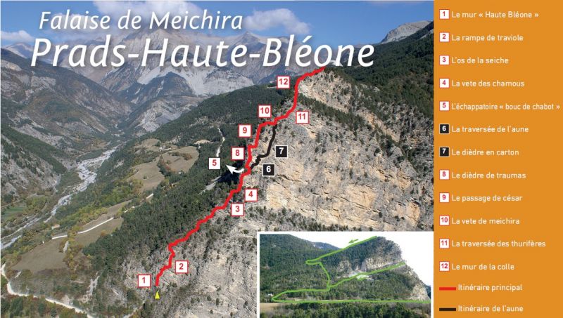 Itineraire via ferrata de Prads haute Bléone