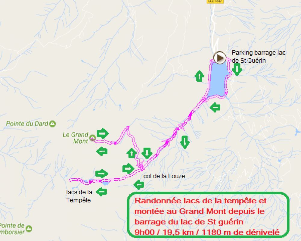 Randonnee lacs des tempetes et grand mont depuis le barrage de st guerin beaufortin