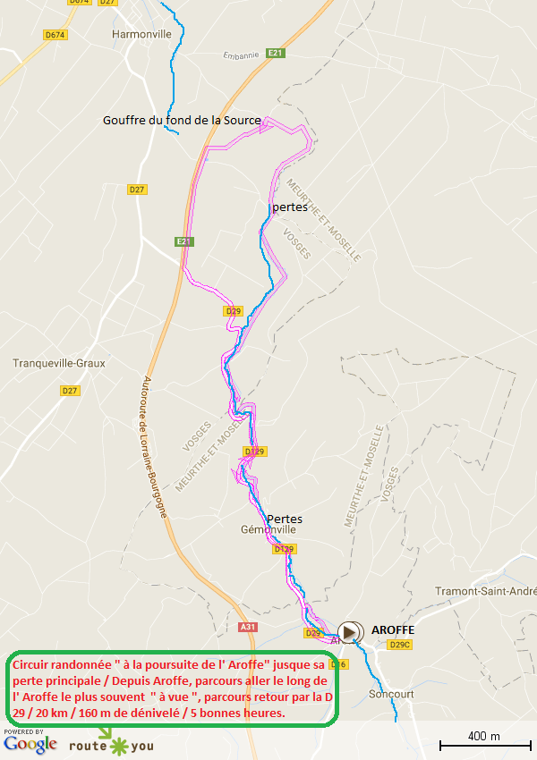 Randonnee les cachoteries de l aroffe depuis aroffe vosges