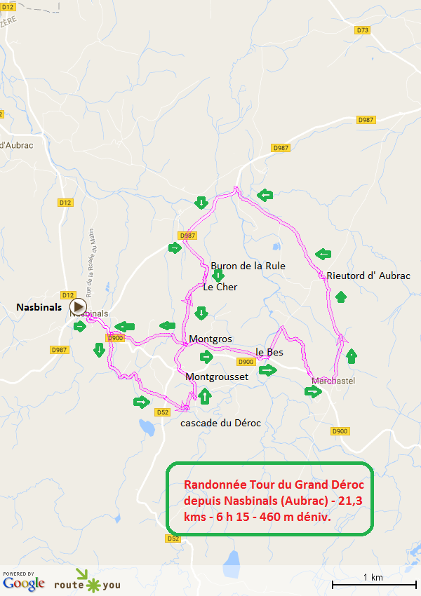 Randonnee tour du grand deroc depuis nasbinals aubrac