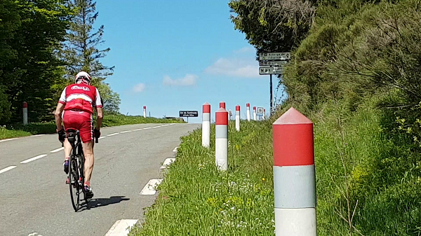 Montée à vélo du col de Fontfroide  Olargues    Hérault