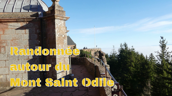 Randonnée autour du Mont Sainte Odile depuis l' abbaye   St Nabor  Bas Rhin