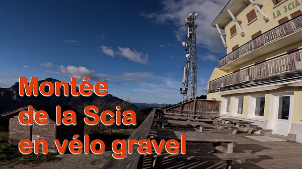 Vélo gravel La Scia depuis St Pierre de Chartreuse Isère