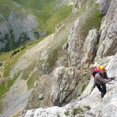 via ferrata de l' aiguillette du Lauzet