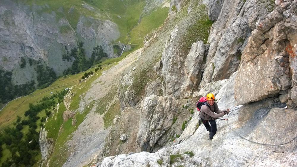 via ferrata de l' aiguillette du Lauzet